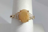 Diamond & Gemstone Ring In 10k Yellow Gold 2.5 Grams Size 7 Eb0926loxsa