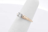 0.2ctw Diamond Solitaire Ring In 14k Yellow Gold 2.1 Grams Size 5 Eb0226lrxsa