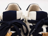 Palm Angels Beach University Sneakers In White & Navy Leather Size 44 Fw0226erdu