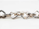 Tiffany & Co. Heart Links Necklace In Silver & 18k Gold 71g 16 Inch Fw0726orxdu