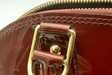 Louis Vuitton Monogram Dark Red Vernis Leather Alma Top Handle Bag Eb0225exzsa