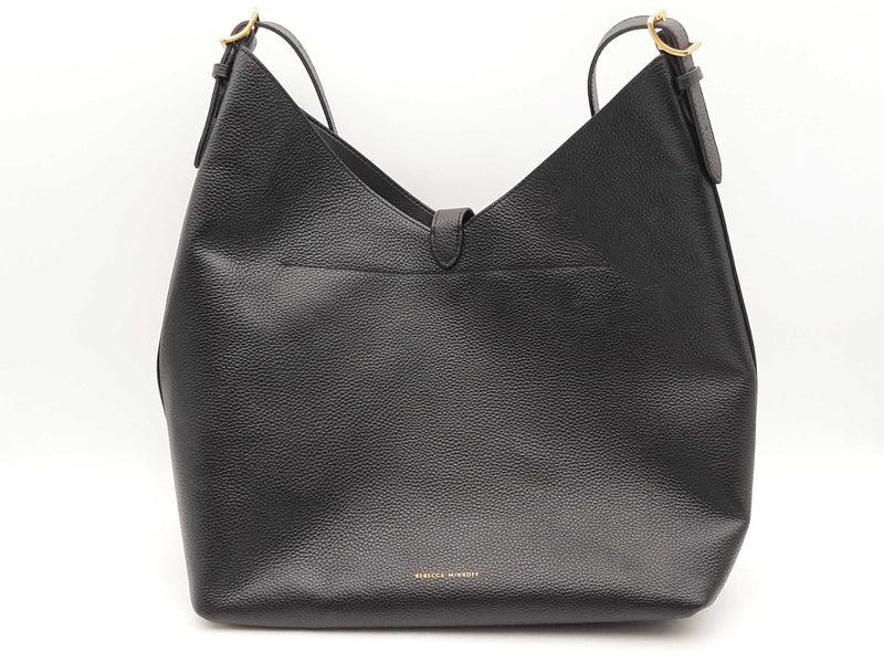 Rebecca Minkoff Megan Black Pebbled Leather Hobo Bag Sd0925rzsa
