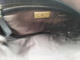 Bally Vintage Black Leather Red & Beige Stripe Hobo Bag Sd0626lzxde