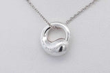 Tiffany & Co. Peretti 925 Eternal Circle Pendant Necklace 4.1g 16 Inch Eb626rxde