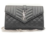 Yves Saint Laurent Caviar Envelope Black Bag Sd0526crzdu