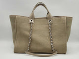 Chanel Deauville Beige Canvas Tote Bag Fw1024lexzsa