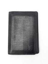 Louis Vuitton Black Epi Leather Pocket Organizer Wallet Fw0325lzxdu