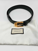 Gucci Green Leather With Gold Tone Buckle Eb0724exdu