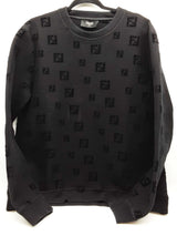 Fendi Black Logo Sweater Size Italian Xxl Do0925wxzde