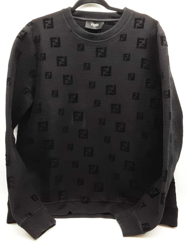 Fendi Black Logo Sweater Size Italian Xxl Do0925wxzde