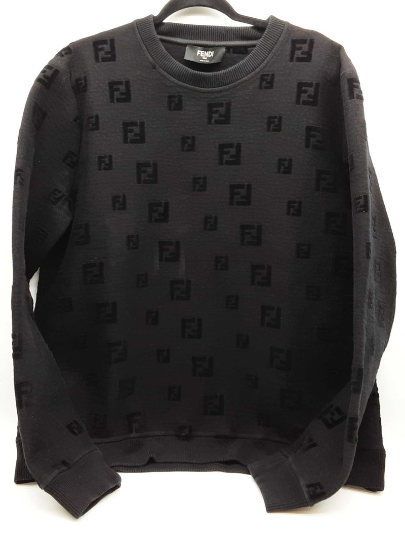 Fendi Black Logo Sweater Size Italian Xxl Do0925wxzde