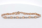 0.7cttw Diamond Tennis Bracelet In 10k Yellow Gold 9.6 Grams 7 Inch Eb0726rxzsa