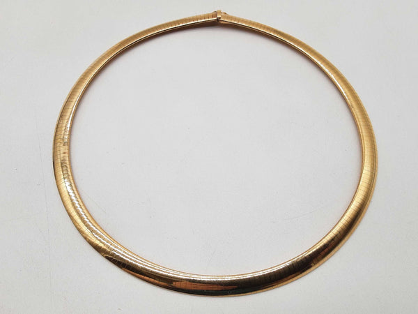 14k Yellow Gold 55.9g Omega Collar Necklace 18.5 In Do1224orxzde