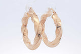 14k Yellow Gold Hoop Earrings 4.6 Grams Eb1124lrxsa