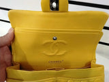 Chanel Yellow Quilted Lambskin Medium Flap Yellow Purse Rm0825izxz
