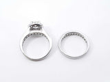 1.27cttw Diamond & 14k White Gold Bridal Set 6.3 Grams Size 6 Fw0326rexdu