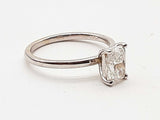 1.11 Carat Cushion Lab Grown Diamond 14k Wg 2.1g Ring Size 6.5 Do0326rrxde