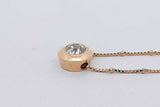1.0ctw Diamond Pendant Necklace 14k Yellow Gold 4.5 Grams 16.5 Inch Eb0626lxxzsa