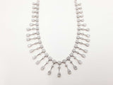 6.1 Cttw Diamond & 18k White Gold Collar Necklace 16.8 Gram 18 Inch Fw0826opxzdu