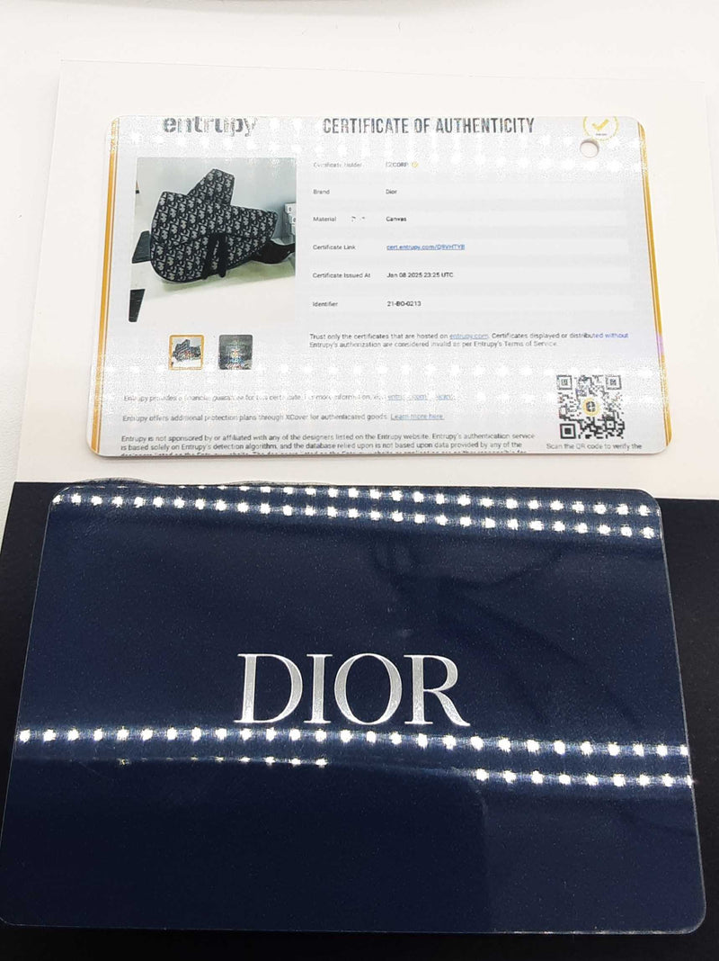 Christian Dior Saddle Oblique Jacquard Canvas Sling Bag Do0225lcxzde