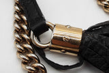 Gucci Black Leather Soho Flap Chain Crossbody Bag Eb0226orxde