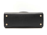 Burberry Banwell Tote Bag In Black Leather & House Check Canvas Fw0926pxzdu