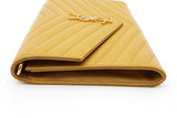 Yves Saint Laurent Grain De Poudre Chevron Quilted Wristlet Clutch Eb0726pxzdu