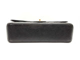 Chanel Maxi Double Flap Handbag In Black Caviar Leather Fw0125rxzxdu