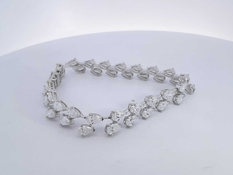 20 Cttw Diamond 14k White Gold 16.9 G Tennis Bracelet 7 In Aa0725lxzxzsa
