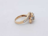 1.06cttw Diamond 14k Yellow Gold Ring 6.4 Grams Size 7.25 Eb0626ixzsa