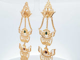 22k Yellow Gold Filigree Screwback Earrings 23.9 Grams Eb1225loxzsa