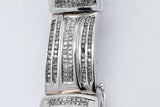 6.84cttw Diamond Bracelet In 14k White Gold 103 Grams 8 Inch Eb0526erxzsa