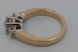 0.8cttw Diamond Ring In 14k Yellow Gold 5.2 Grams Size 5.75 Eb1026lxxzsa