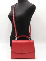 Kate Spade Darcy Satchel In Candy Cherry Red Grained Leather Fw1225izdu