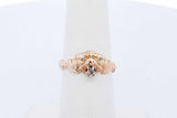 14k Yellow Gold Animal Like Ring With Diamonds 3.1 Grams Size 6 Eb0826oxzde