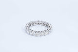 14k White Gold 3.2ctw Lab Grown Diamond Eternity Band Size 6.75 Eb0224ccrdu