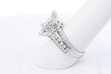 2.2ctw Diamond Ring In 14k White Gold 8.5 Grams Size 8 Eb1125sxzdu