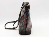 Dooney & Bourke Db75 Multi Logo Cross Body Black Aa0926pzsa