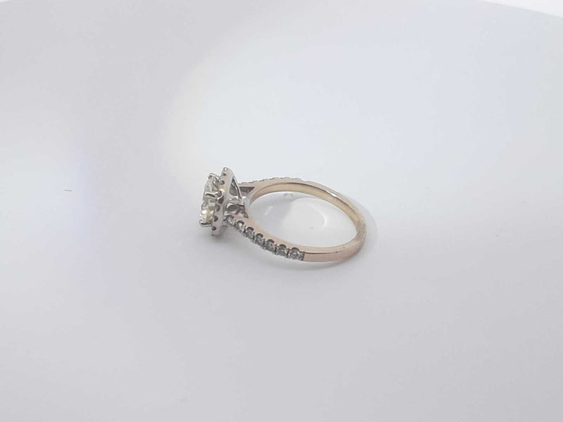 1.19 Ctw Diamond 18k White Gold 3.1 Grams Ring Size 20 Sd0425llzxsa