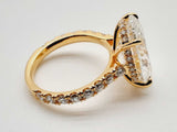 14k Yellow Gold 5.5g 9.08ct Lab Grown Diamond Ring Size 8 Dolxeerde 144020010516