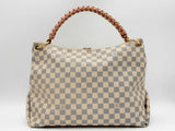 Louis Vuitton Beaubourg Hobo Mm Bag In Damier Azur Coated Canvas Fw0225wrzdu