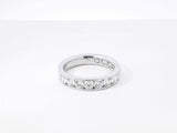 1.95 Cttw Diamond & 14k White Gold Wedding Band 4.9 Grams Size 6.75 Fw0926orxdu