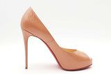 Christian Louboutin Peep Toe Nude Patent Leather Pumps Size 40 Eb0126lorsa
