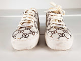 Valentino Beatrice Leather Platform Sneakers Size 7 Sd0926lzxde