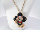 18k Louis Vuitton Vivienne Maneki Neko 3 Gold 43 G Necklace 30 In Aa1025wzxzsa