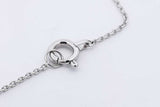 0.10ctw Diamond Necklace In 10k White Gold 2.2 Grams 18 Inch Eb0525llxdu