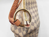 Louis Vuitton Beaubourg Hobo Mm Bag In Damier Azur Coated Canvas Fw0225wrzdu