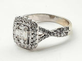 Approx 0.88 Ctw Diamonds 14k Wg 4.2g Ring Size 7 Do0724wxzde