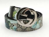 Gucci 411924 Floral Blooms Multi-color Belt / Buckle Size 36 Aa1026lrzsa