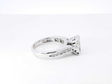 1.22 Cttw Diamond & 14k White Gold Engagement Ring 6 Grams Size 7 Fwczxdu